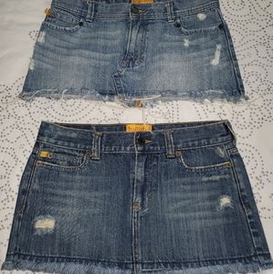 Jean Mini Skirts